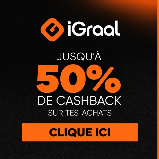 iGraal — jusqu'à 50 % de cashback sur tes achats